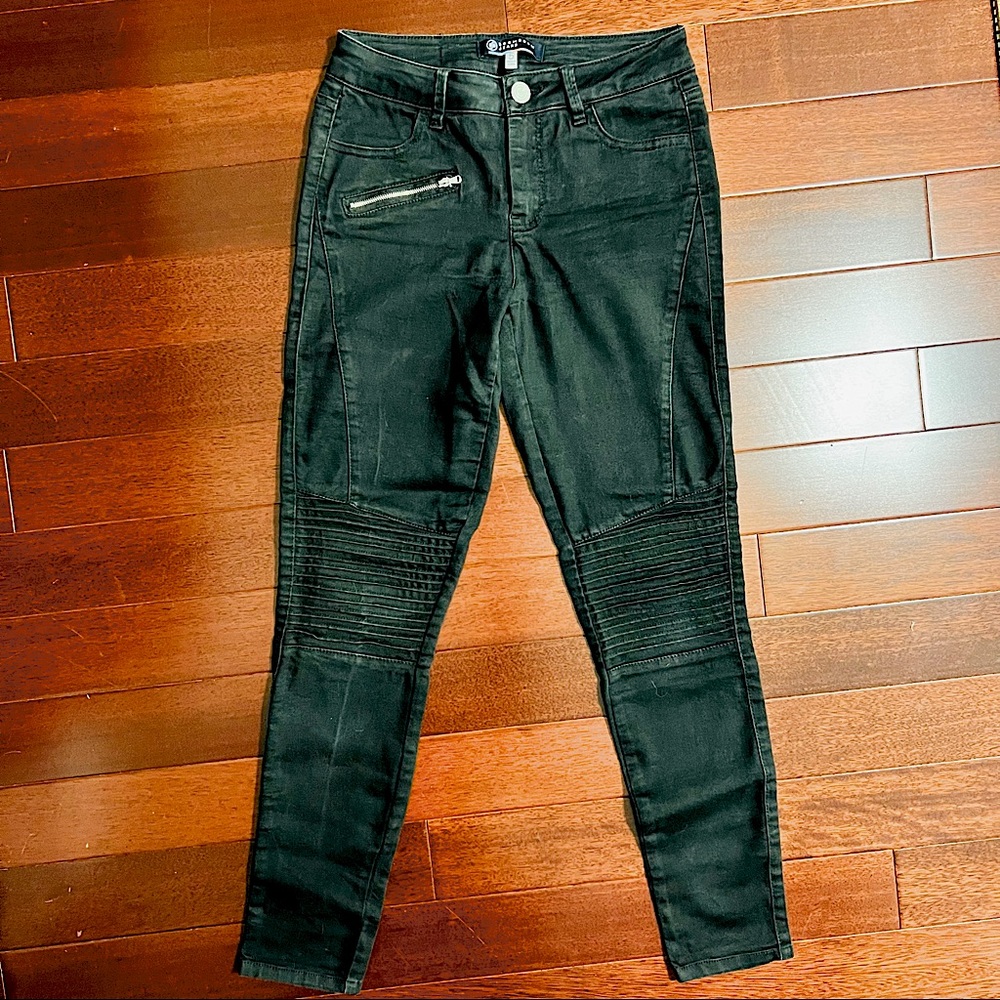 Fashion Nova Black Moto style Jeans